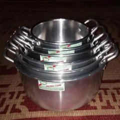 Bộ xoong nhôm 6 chiếc đánh bóng — ảnh 1