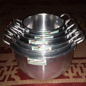 Bộ xoong nhôm 6 chiếc đánh bóng