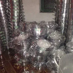 Bộ xoong nhôm 6 chiếc đánh bóng — ảnh 3