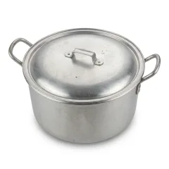 Nồi nhôm 26 cm có nắp, hai quai tròn của xưởng Phương Cảnh