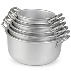 Bộ nồi nhôm nhỏ nhiều cỡ xếp lồng của xưởng Phương Cảnh