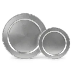 Hai mâm nhôm trắng ăn cơm hai cỡ của xưởng Phương Cảnh