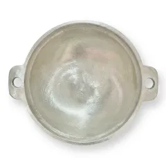 Chảo gang đúc thủ công màu bạc hai tai, Phương Cảnh cấp sỉ