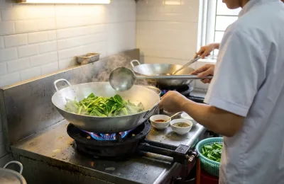 Chảo non là gì? Vị trí phụ bếp đứng chảo và chảo cho bếp quán