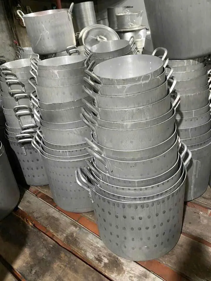 Nồi nhôm xếp lồng theo cỡ tại xưởng Phương Cảnh